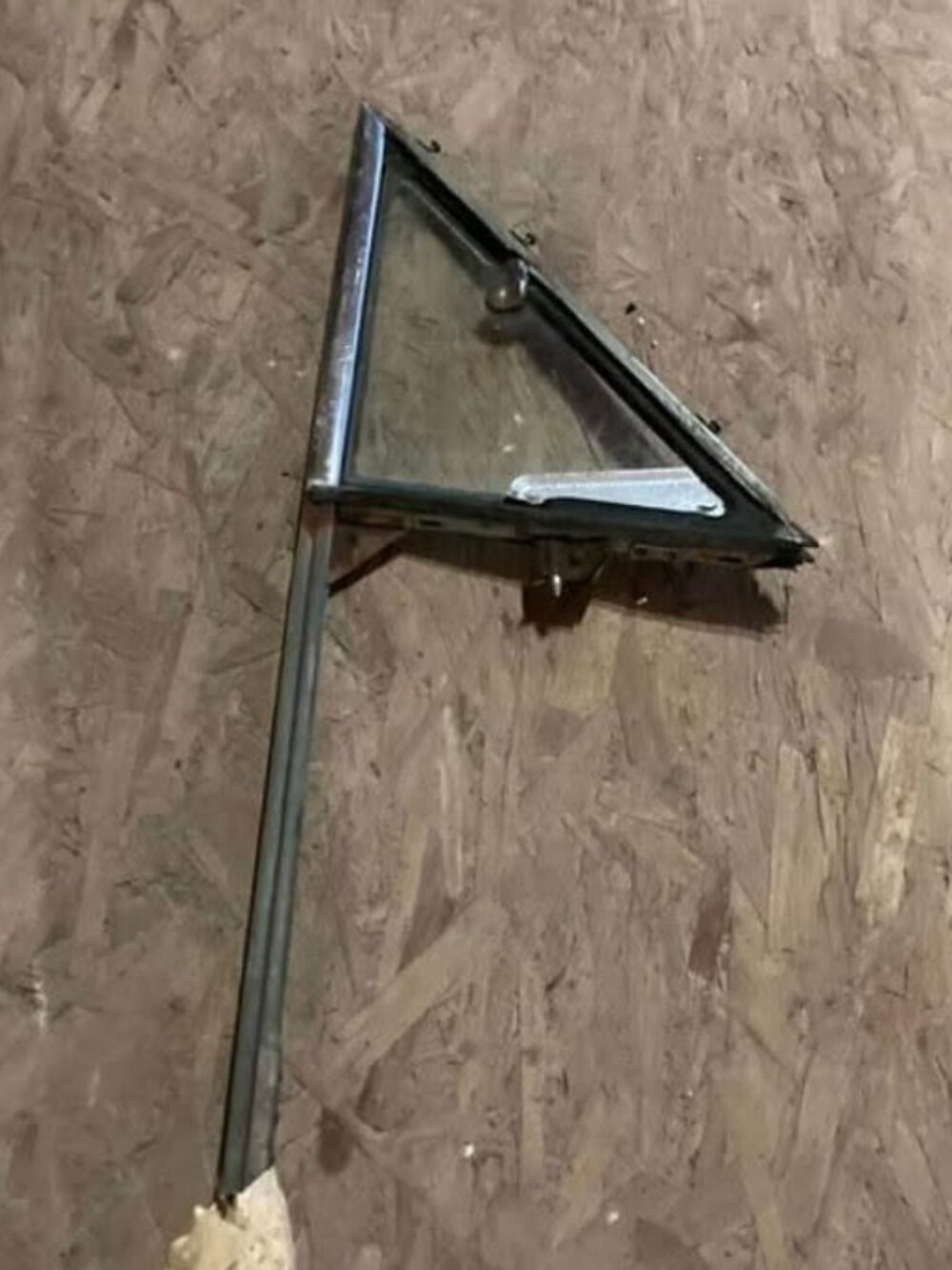 1963-1966 DODGE DART 170 270 2 DOOR POST RIGHT VENT WING WINDOW W/ GLASS OEM